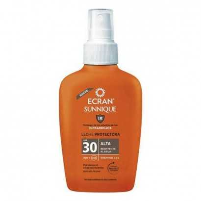 Body Sunscreen Spray Ecran Sunnique IR Sun Milk SPF 30 (100 ml)-Protective sun creams for the body-Verais