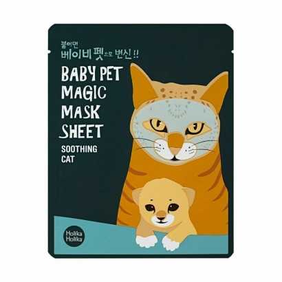 Maschera Viso Holika Holika Baby Pet Cat Calmante (22 ml)-Maschere per la cura del viso-Verais