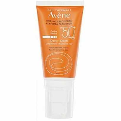 Facial Sun Cream Avene Perfume free Spf 50+ (50 ml)-Protective sun creams for the face-Verais