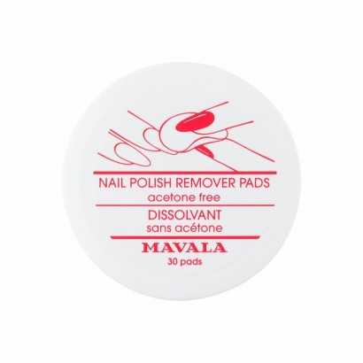 Nail polish remover Mavala Nail polish removing discs/pads (30 pcs)-Manicure and pedicure-Verais