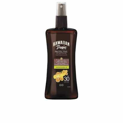 Sunscreen Oil Hawaiian Tropic Coconut Argan Spf 30 Coconut Argan 200 ml-Protective sun creams for the body-Verais