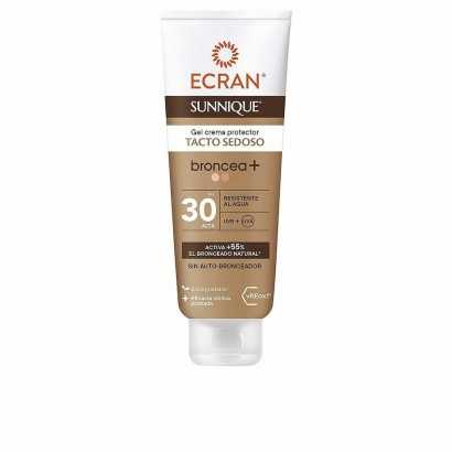Sun Screen Gel Ecran Sunnique Broncea+ Cream SPF 30 (250 ml)-Protective sun creams for the body-Verais