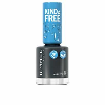 nail polish Rimmel London Kind & Free 158-all greyed out (8 ml)-Manicure and pedicure-Verais