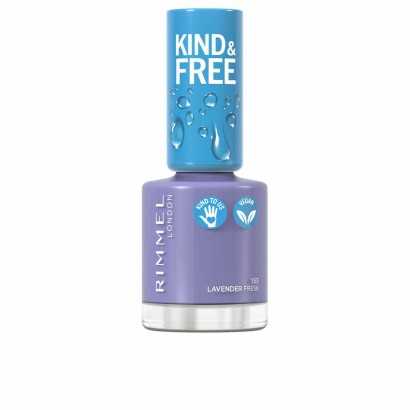 nail polish Rimmel London Kind & Free 153-lavender light (8 ml)-Manicure and pedicure-Verais
