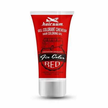 Auswaschbare Tönungen Hairgum Fix Color Rot Fixiergel (30 ml)-Haarfärbemittel-Verais