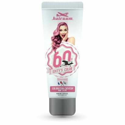 Semi-permanent Colourant Hairgum Sixty's Color Pink (60 ml)-Hair Dyes-Verais