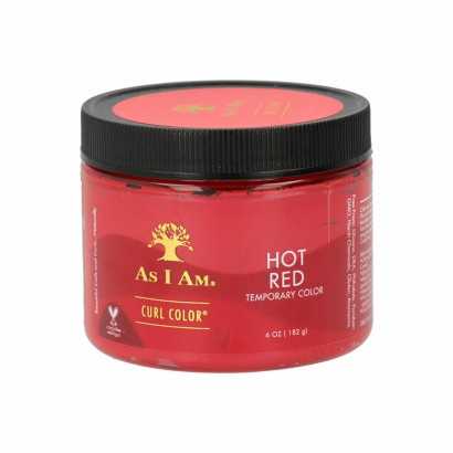 Semi-permanent Colourant As I Am 501676 Hot Red 182 g-Hair Dyes-Verais