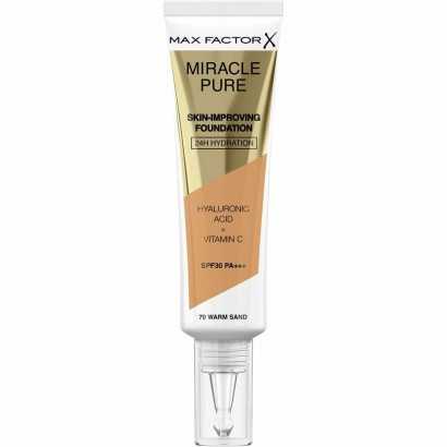 Base de Maquillaje Fluida Max Factor Miracle Pure Spf 30 Nº 70-warm sand 30 ml-Maquillajes y correctores-Verais