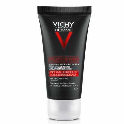 Anti-Ageing Cream Vichy Homme Moisturizing Hyaluronic Acid (50 ml)-Anti-wrinkle and moisturising creams-Verais