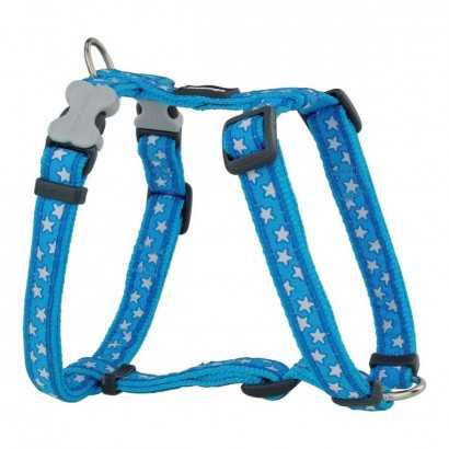 Dog Harness Red Dingo Style Blue Star 30-48 cm-Travelling and walks-Verais