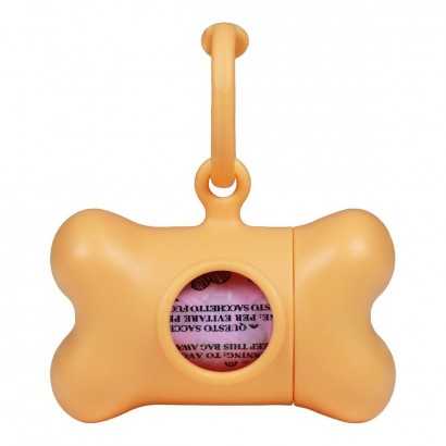 Dispensador de Bolsas para Mascotas United Pets Bon Ton Nano Classic Perro Naranja Plástico reciclado (6 x 3 x 4 cm)-Viajar y pasear-Verais
