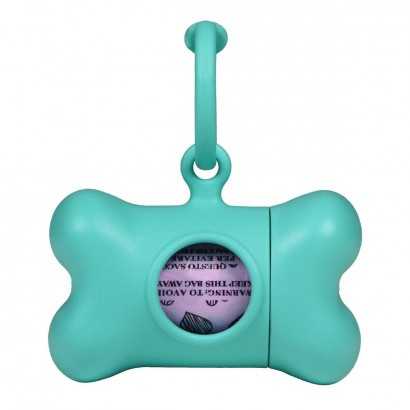 Dispensador de Bolsas para Mascotas United Pets Bon Ton Nano Classic Perro Aguamarina Plástico reciclado (6 x 3 x 4 cm)-Viajar y pasear-Verais
