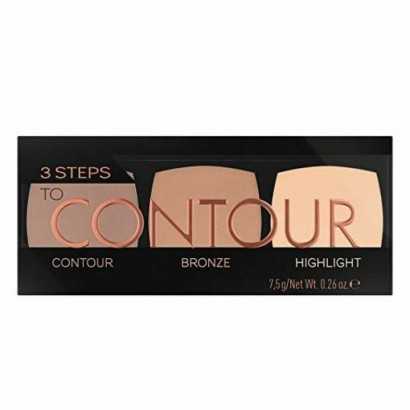 Powdered Make Up Catrice 3 Steps to Contour Palette (7,5 g)-Make-up and correctors-Verais