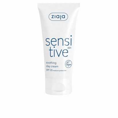 Hydrating Facial Cream Ziaja Sensitive 50 ml (50 ml)-Anti-wrinkle and moisturising creams-Verais