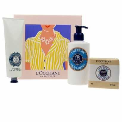Unisex Cosmetic Set L'Occitane En Provence Karite Lait Ultra Riche Corps (3 pcs)-Cosmetic and Perfume Sets-Verais