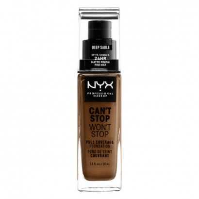 Base de Maquillaje Cremosa NYX Can't Stop Won't Stop Deep Sable (30 ml)-Maquillajes y correctores-Verais