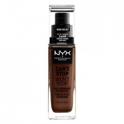 Base de Maquillaje Cremosa NYX Can't Stop Won't Stop warm walnut (30 ml)-Maquillajes y correctores-Verais