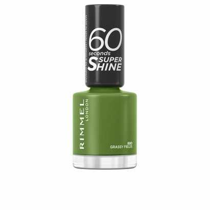 nail polish Rimmel London 60 Seconds Super Shine Nº 880 Grassy fieldsh 8 ml-Manicure and pedicure-Verais