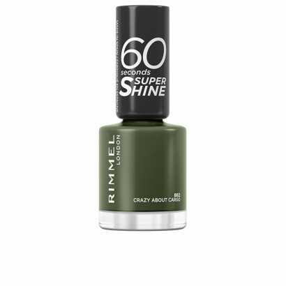 nail polish Rimmel London 60 Seconds Super Shine Nº 882 Crazy about cargo 8 ml-Manicure and pedicure-Verais