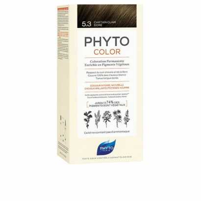 Coloración Permanente PHYTO PhytoColor 5.3-castaño claro dorado Sin amoniaco-Tintes de pelo-Verais