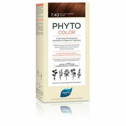 Permanent Colour Phyto Paris Phytocolor 7.43-rubio dorado cobrizo Ammonia-free-Hair Dyes-Verais