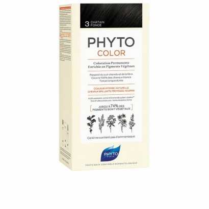 Permanent Colour PHYTO PhytoColor 3-castaño oscuro Ammonia-free-Hair Dyes-Verais