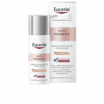 Crème Make-up Base Eucerin Anti Pigment Medio (50 ml)-Make-up and correctors-Verais