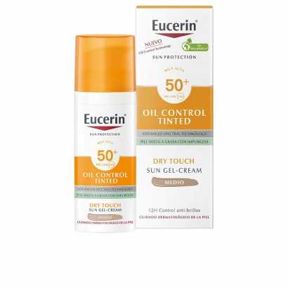Sun Block Eucerin Dry Touch Medium SPF 50+ (50 ml)-Protective sun creams for the body-Verais