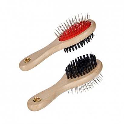 Dog Brush 9 x 5 x 21 cm Red Black Brown Steel Plastic-Well-being and hygiene-Verais