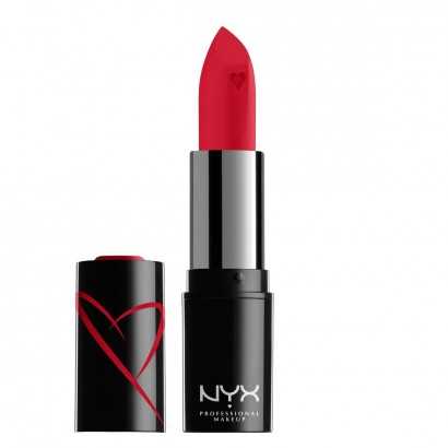 Feuchtigkeitsspendender Lippenstift NYX Shout Loud Satin red haute Rot 3,5 g-Lippenstift und Lipgloss-Verais