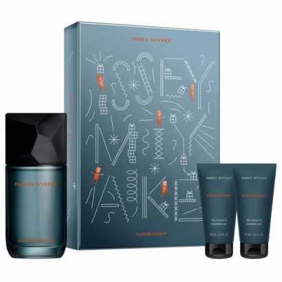Men's Perfume Set Issey Miyake Fusion d'Issey 3 Pieces-Cosmetic and Perfume Sets-Verais