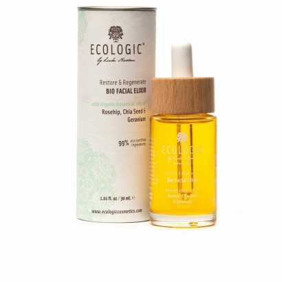 Facial Elixir Ecologic Cosmetics Bio Restore & Regenerate (30 ml)-Anti-wrinkle and moisturising creams-Verais