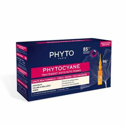 Anti-Hair Loss Ampoulles Phyto Paris Phytocyane Reactionelle 12 x 5 ml-Hair masks and treatments-Verais