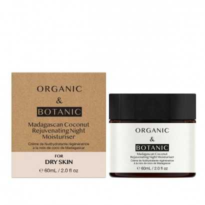 Anti-Ageing Night Cream Organic & Botanic Madagascan Coconut (60 ml)-Anti-wrinkle and moisturising creams-Verais