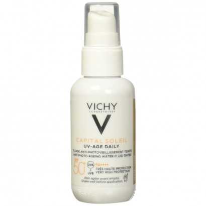 Sun Protection with Colour Vichy Capital Soleil Anti-Wrinkle SPF 50+ (40 ml)-Protective sun creams for the face-Verais