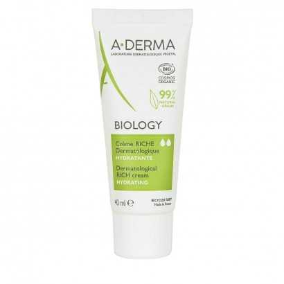 Hydrating Facial Cream A-Derma Biology (40 ml)-Anti-wrinkle and moisturising creams-Verais