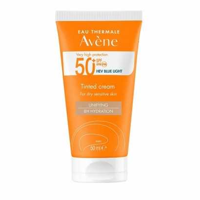 Facial Sun Cream Avene Spf 50 (50 ml)-Protective sun creams for the face-Verais