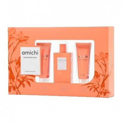 Women's Perfume Set Amichi Mandarine Musk 3 Pieces-Cosmetic and Perfume Sets-Verais