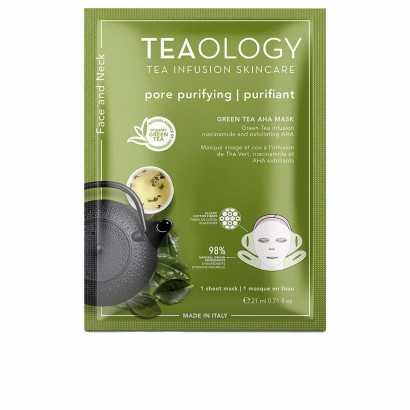 Facial Mask Teaology Neck Green Tea Purifying 21 ml-Face masks-Verais