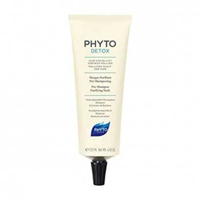 Purifying Mask Phyto Paris PhytoDetox Pre-Shampoo (125 ml)-Hair masks and treatments-Verais