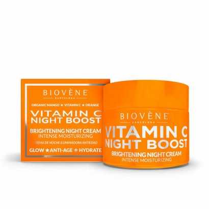 Nachtcreme Biovène Vitamin C Night Boost 50 ml-Anti-Falten- Feuchtigkeits cremes-Verais