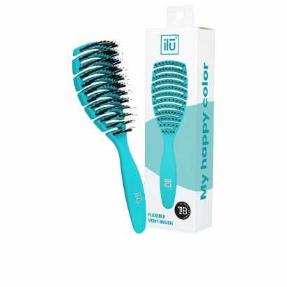 Detangling Hairbrush Ilū Flexible Vent Blue (1 Unit)-Combs and brushes-Verais