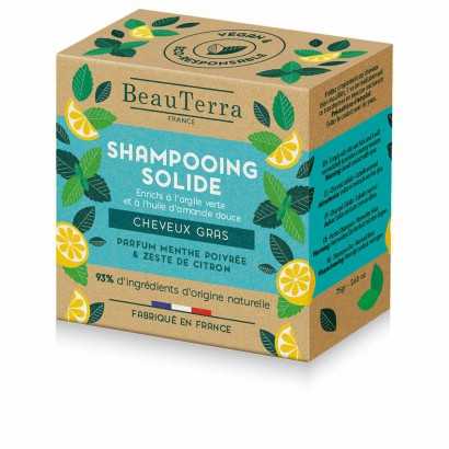 festes Shampoo Beauterra Solide Minze Zitronengelb 75 g-Shampoos-Verais