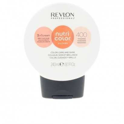 Dauerhafte Creme-Coloration Revlon Nutri Color Filters Orangerot Nº 400 (240 ml)-Haarfärbemittel-Verais