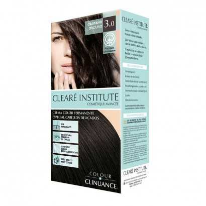 Coloración Permanente en Crema Clearé Institute Colour Clinuance Nº 3.0-castaño oscuro (1 unidad)-Tintes de pelo-Verais