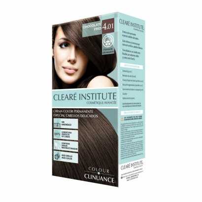 Permanent Colour Creme Clearé Institute Colour Clinuance Nº 4.01-chocolate frio-Hair Dyes-Verais