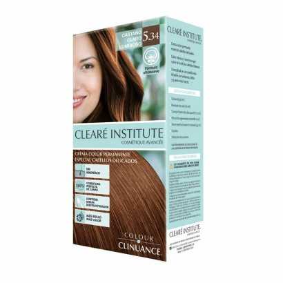 Coloración Permanente en Crema Clearé Institute Colour Clinuance Nº 5.34-castaño claro luminoso-Tintes de pelo-Verais