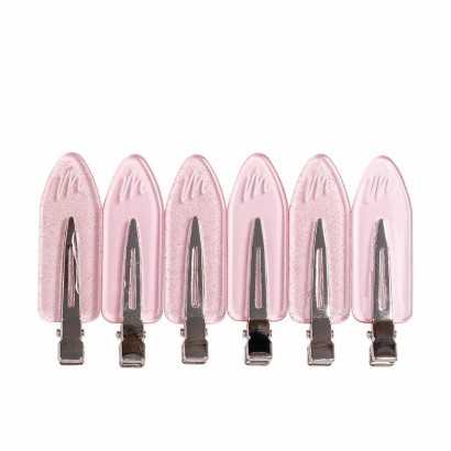Hair Clips Mermade Pink (6 Units)-Combs and brushes-Verais
