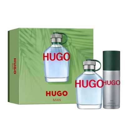 Men's Perfume Set Hugo Boss Hugo Man 2 Pieces-Cosmetic and Perfume Sets-Verais