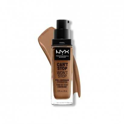 Cremige Make-up Grundierung NYX Can't Stop Won't Stop 30 ml Mahogany-Makeup und Foundations-Verais